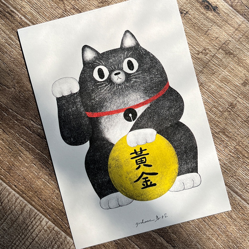 招財貓 / 明信片-細節圖2