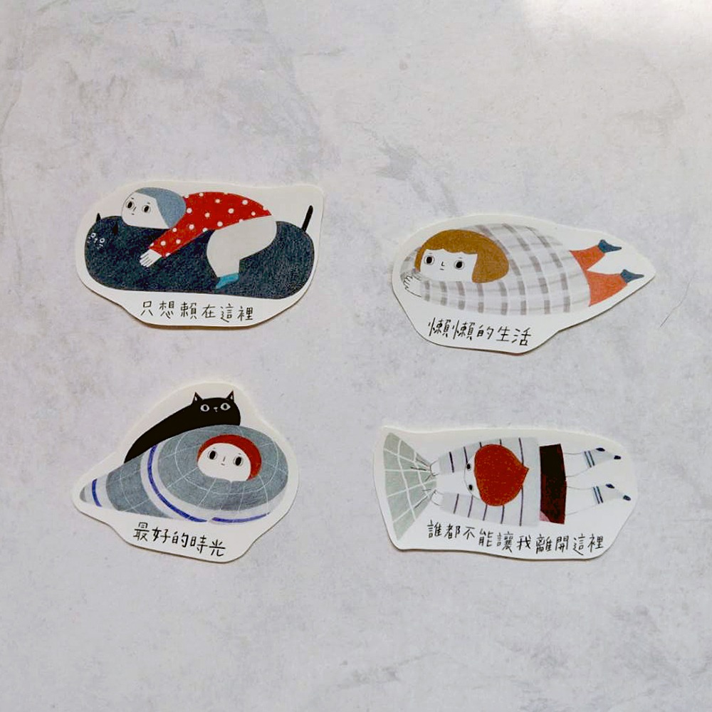 懶懶的生活 貼紙組合 (13入/防水)-細節圖4