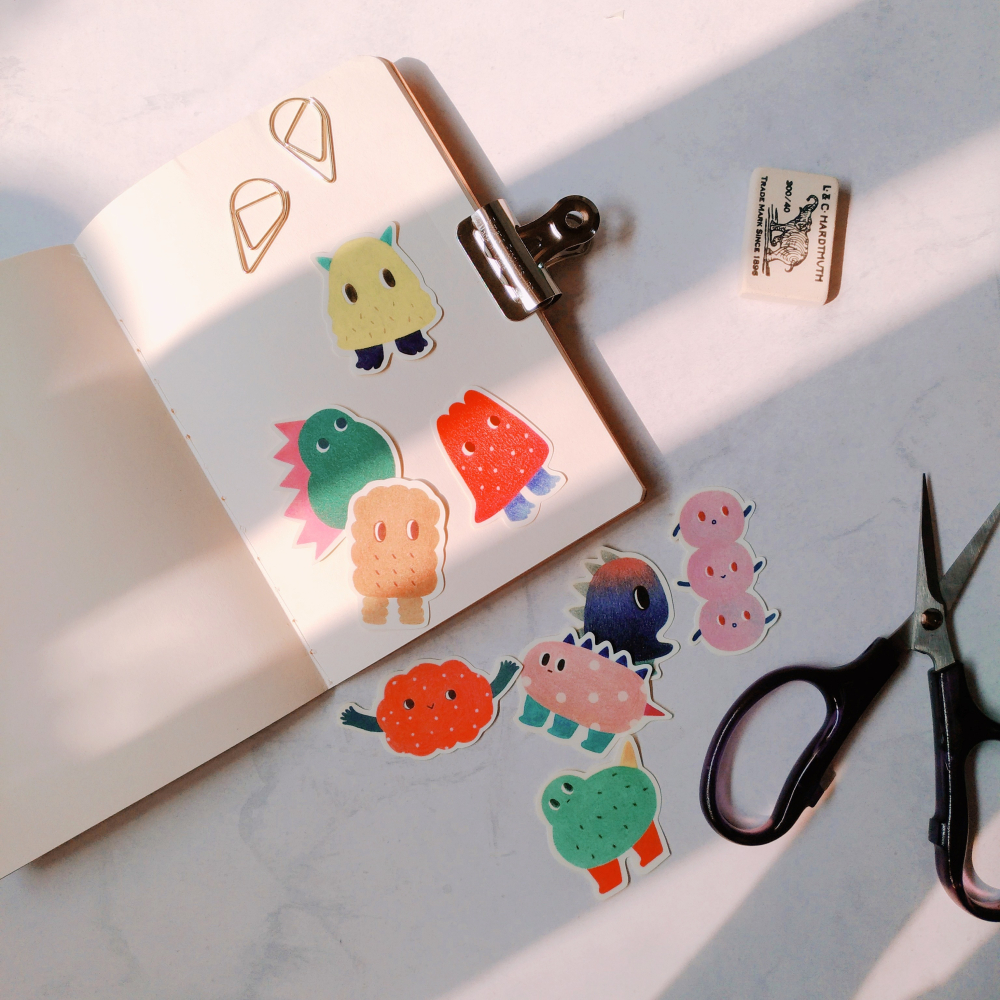 小怪獸2 貼紙組合 (9入/防水)-細節圖2