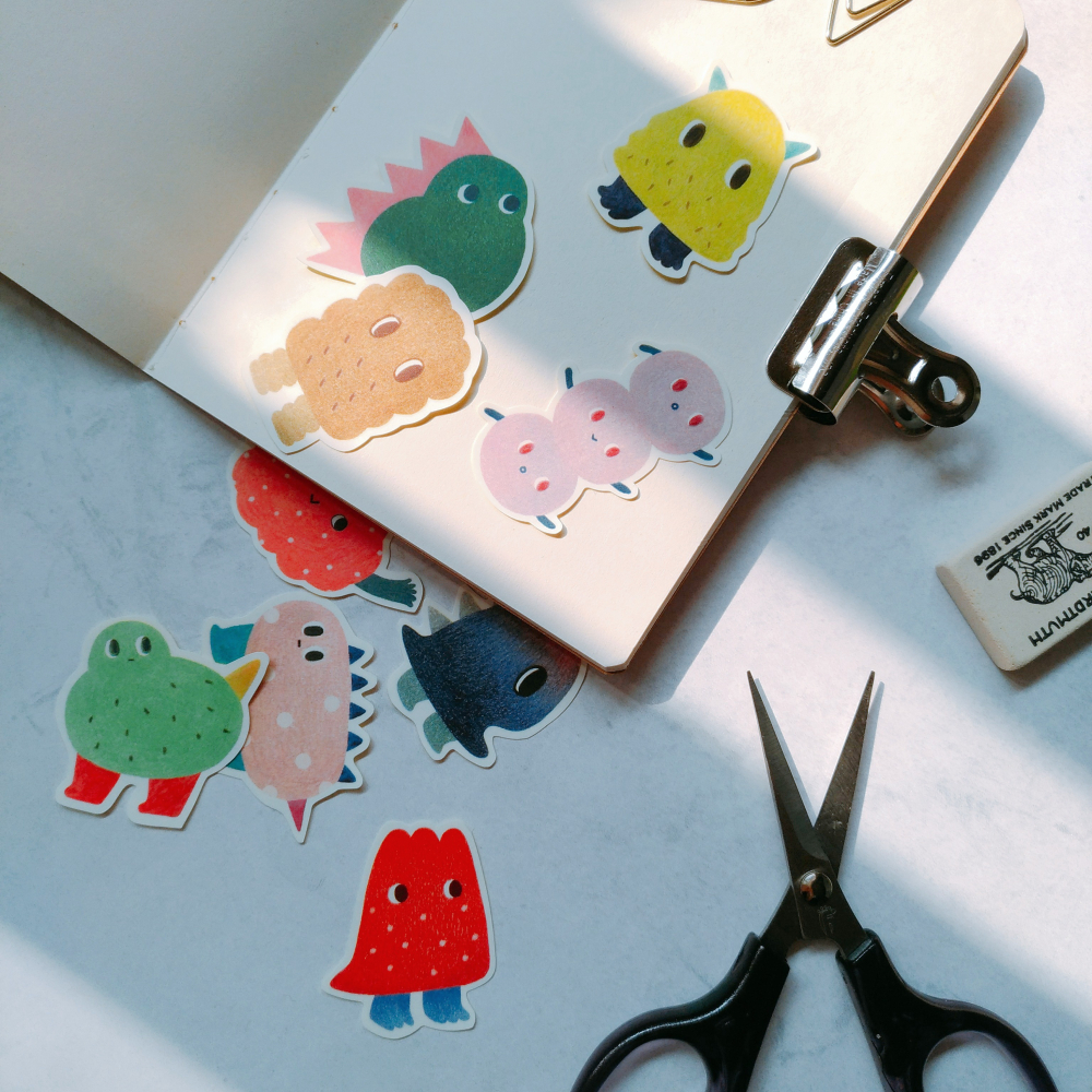 小怪獸2 貼紙組合 (9入/防水)-細節圖5