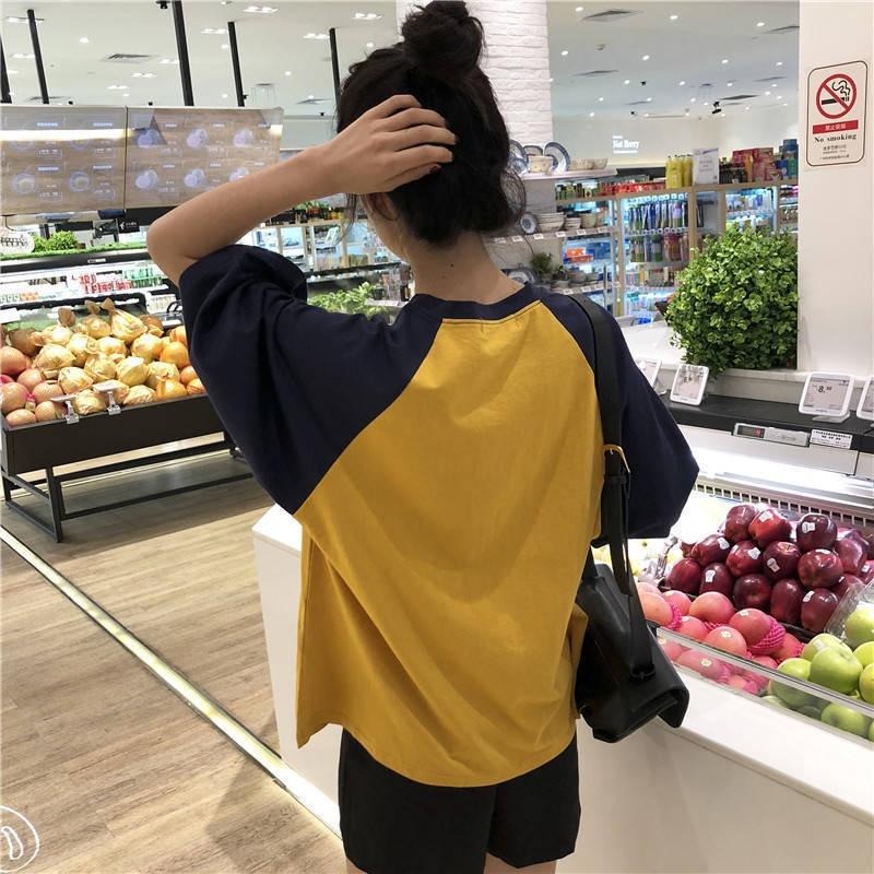 【D.studio】韓版寬鬆慵懶風七分袖短袖上衣 衣服 女裝 T恤 短袖T恤 上衣【T370】-細節圖6