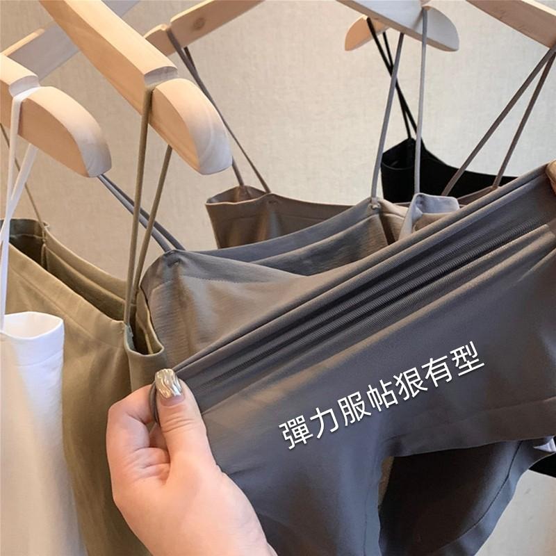 【D.studio】韓版平口內搭背心 細肩帶小可愛 帶胸墊免穿內衣 女裝上衣【V154】-細節圖7