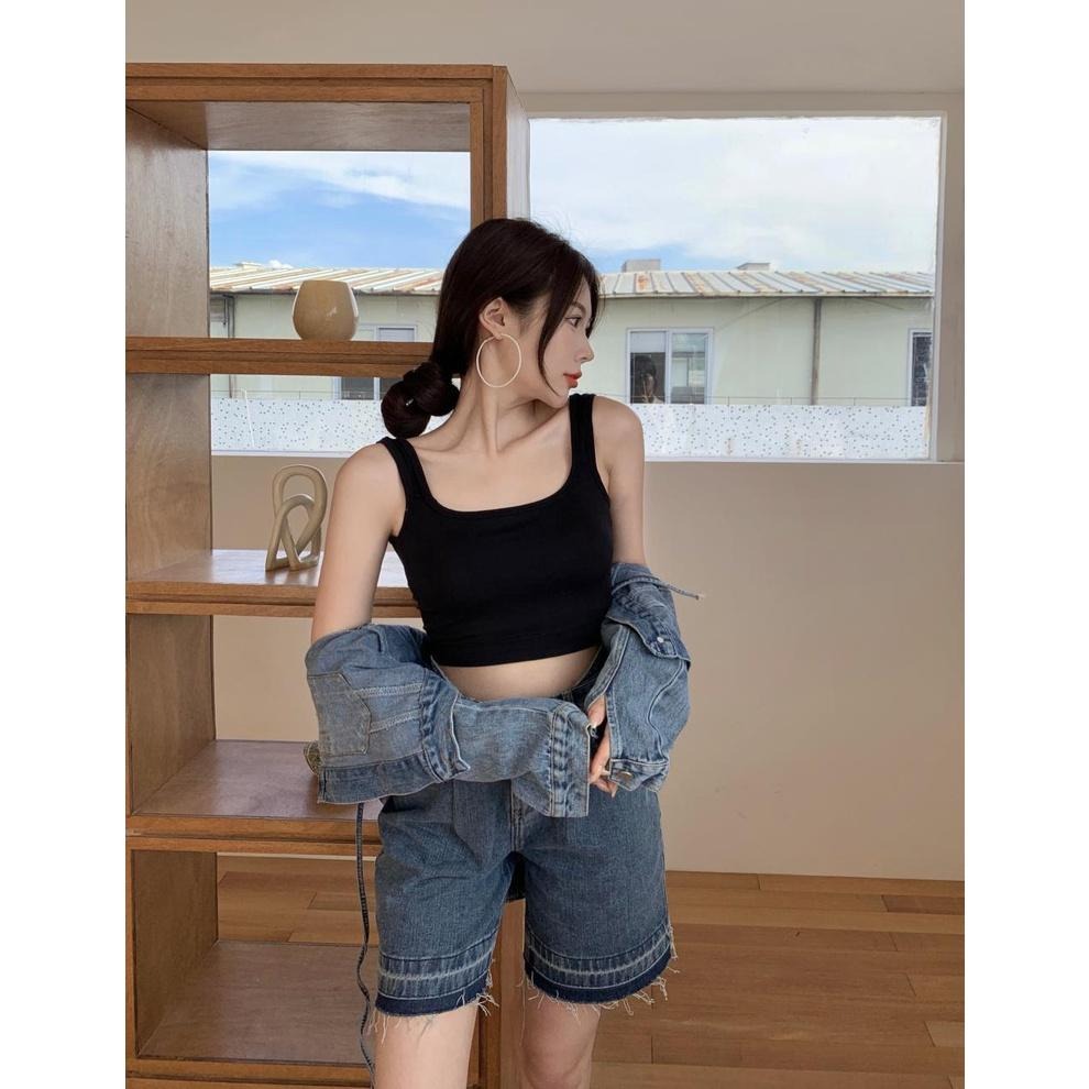 【D.studio】韓版U型美背外穿內搭高彈性運動背心 小可愛 背心 衣服 女裝 上衣【V167】-細節圖6
