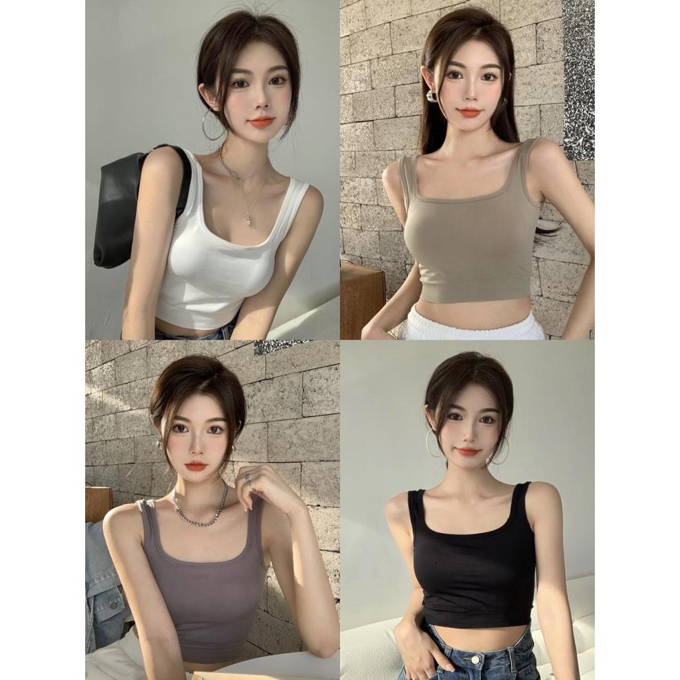 【D.studio】韓版U型美背外穿內搭高彈性運動背心 小可愛 背心 衣服 女裝 上衣【V167】-細節圖8