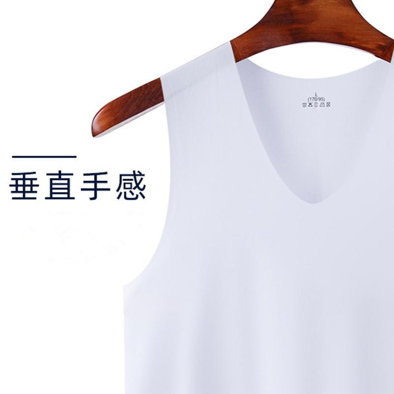【D.studio】韓版薄款男冰絲無痕背心 背心 男服 女裝 上衣【V311】-細節圖4