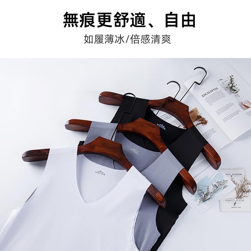 【D.studio】韓版薄款男冰絲無痕背心 背心 男服 女裝 上衣【V311】-細節圖5