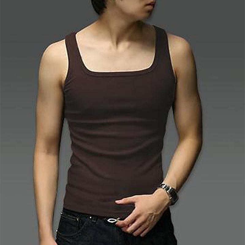 【D.studio】韓版方領素色休閒背心 背心 衣服 男裝 上衣【V309】-細節圖2