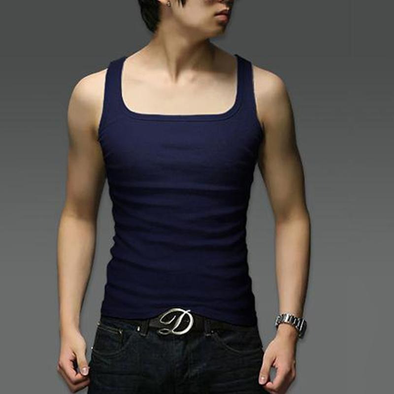 【D.studio】韓版方領素色休閒背心 背心 衣服 男裝 上衣【V309】-細節圖5