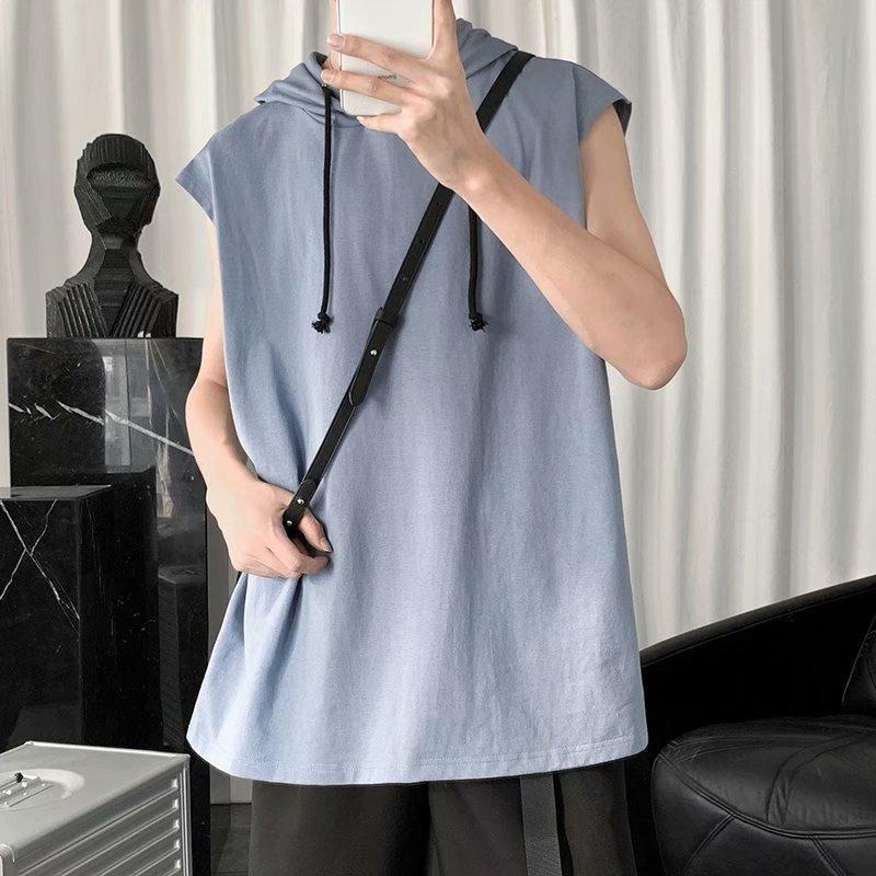 【D.studio】韓版男運動連帽背心 小可愛 背心 衣服 男裝 上衣【V269】-細節圖3