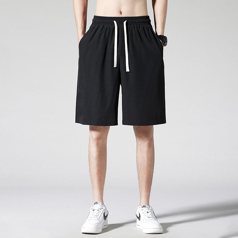 【D.studio】韓版冰絲寬鬆休閒短褲 短褲 褲子 男裝【P260】-細節圖3