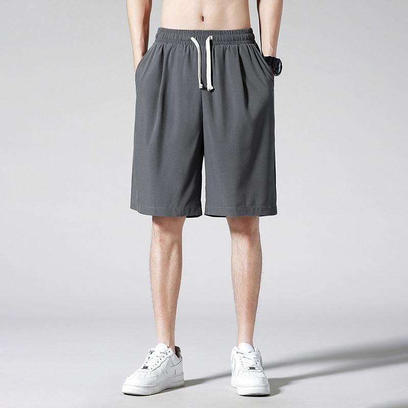 【D.studio】韓版冰絲寬鬆休閒短褲 短褲 褲子 男裝【P260】-細節圖7