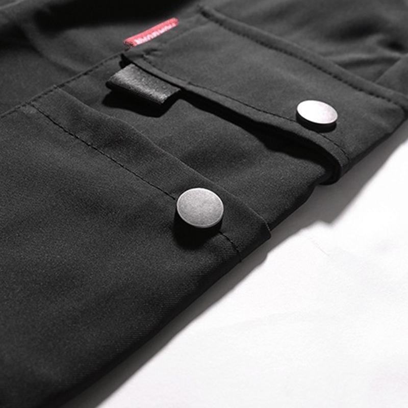 【D.studio】韓版寬鬆薄款休閒多口袋束腳工作褲 寬褲 褲子 男裝【P241】-細節圖9