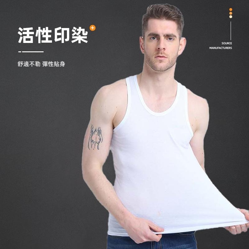 【D.studio】韓版緊身彈性基本運動背心 小可愛 背心 衣服 男裝 上衣【V308】-細節圖3