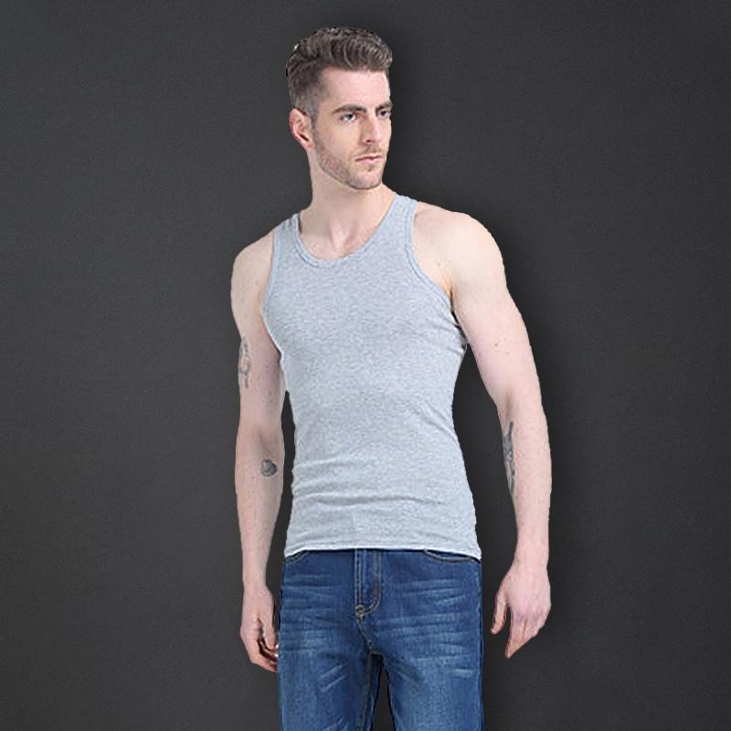 【D.studio】韓版緊身彈性基本運動背心 小可愛 背心 衣服 男裝 上衣【V308】-細節圖5