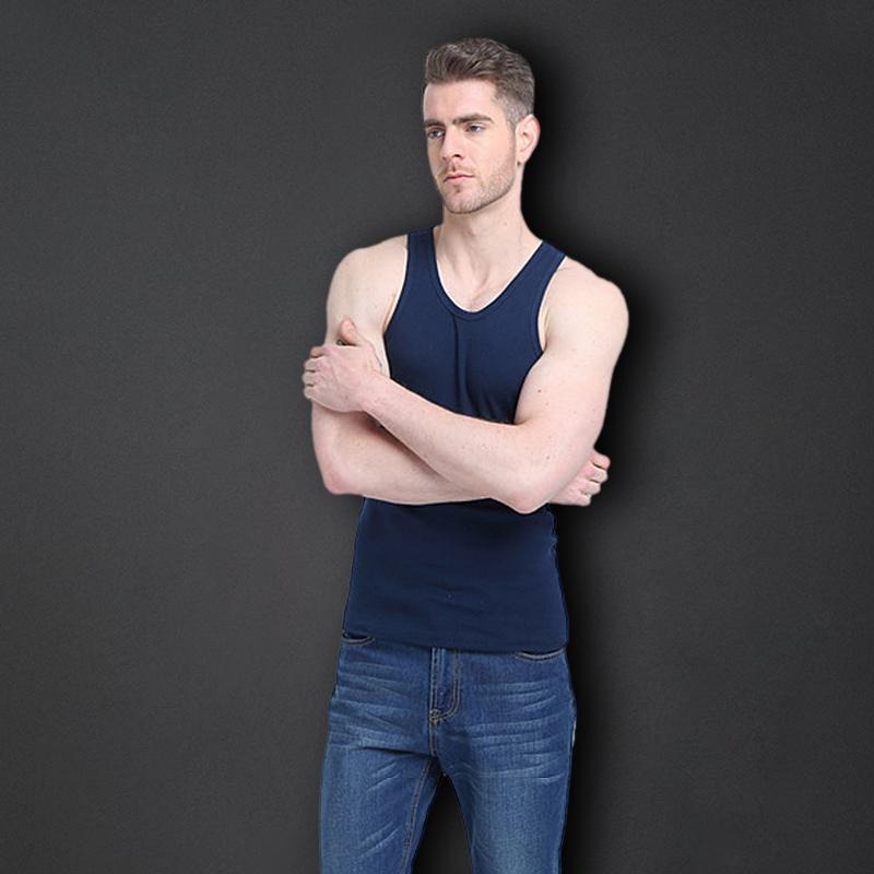 【D.studio】韓版緊身彈性基本運動背心 小可愛 背心 衣服 男裝 上衣【V308】-細節圖6