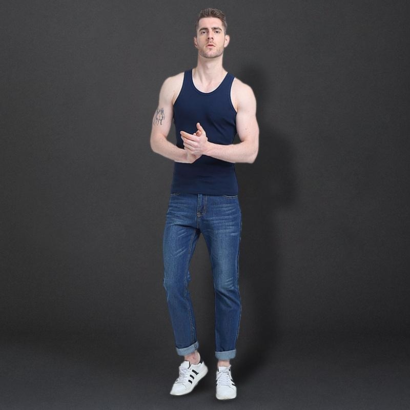 【D.studio】韓版緊身彈性基本運動背心 小可愛 背心 衣服 男裝 上衣【V308】-細節圖9