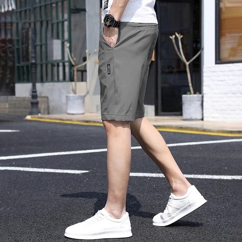 【D.studio】韓版夏季冰絲超薄款速乾寬鬆運動短褲 短褲 褲子 男裝【P240】-細節圖4