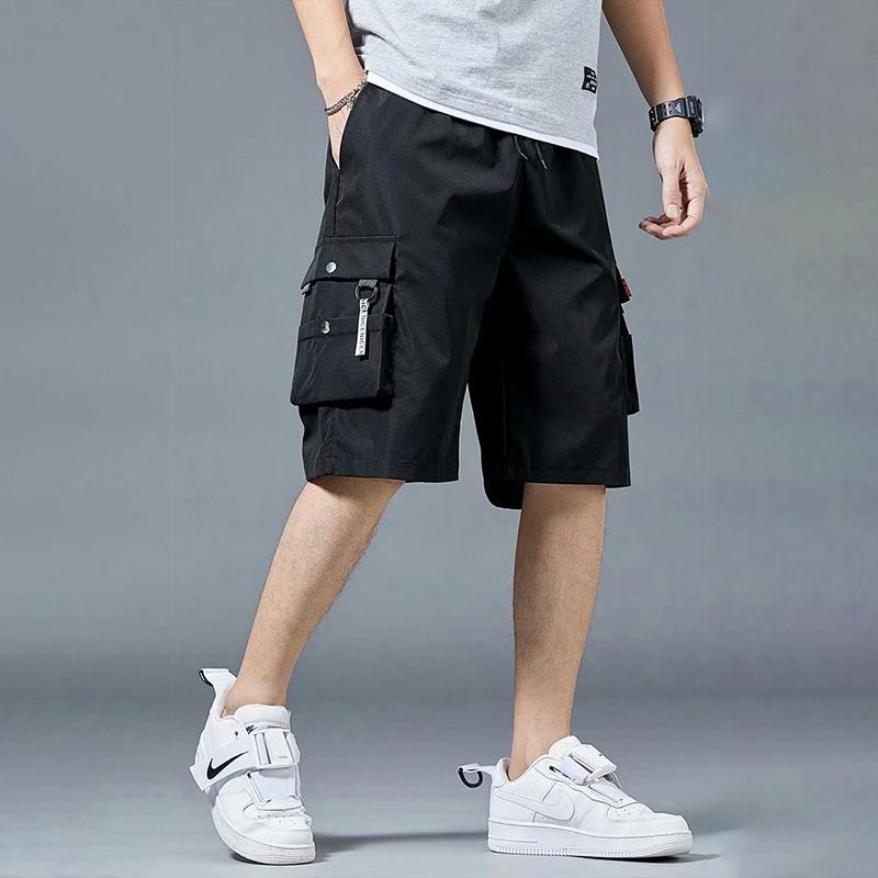 【D.studio】韓版寬鬆多口袋休閒褲 短褲 褲子 男裝【P253】-細節圖3