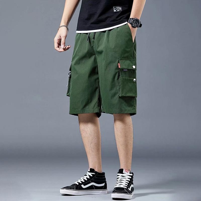 【D.studio】韓版寬鬆多口袋休閒褲 短褲 褲子 男裝【P253】-細節圖6