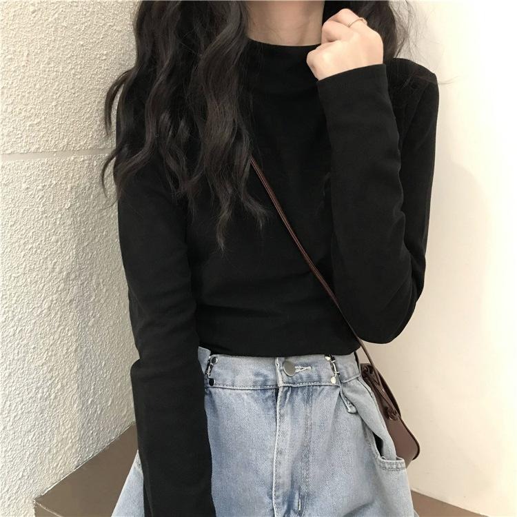 【D.studio】韓版薄內刷毛保暖內搭 女裝 長袖上衣 秋冬女裝 內搭【W321】-細節圖9