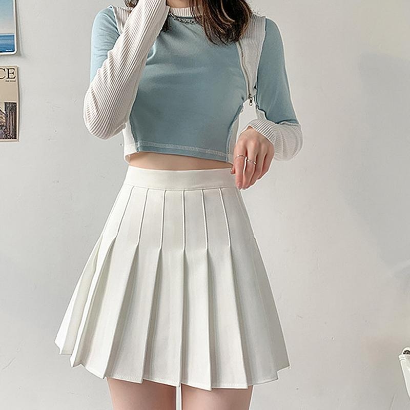 【D.studio】韓版百褶裙短裙 裙子 褲裙 長裙 女裝【P55】-細節圖3