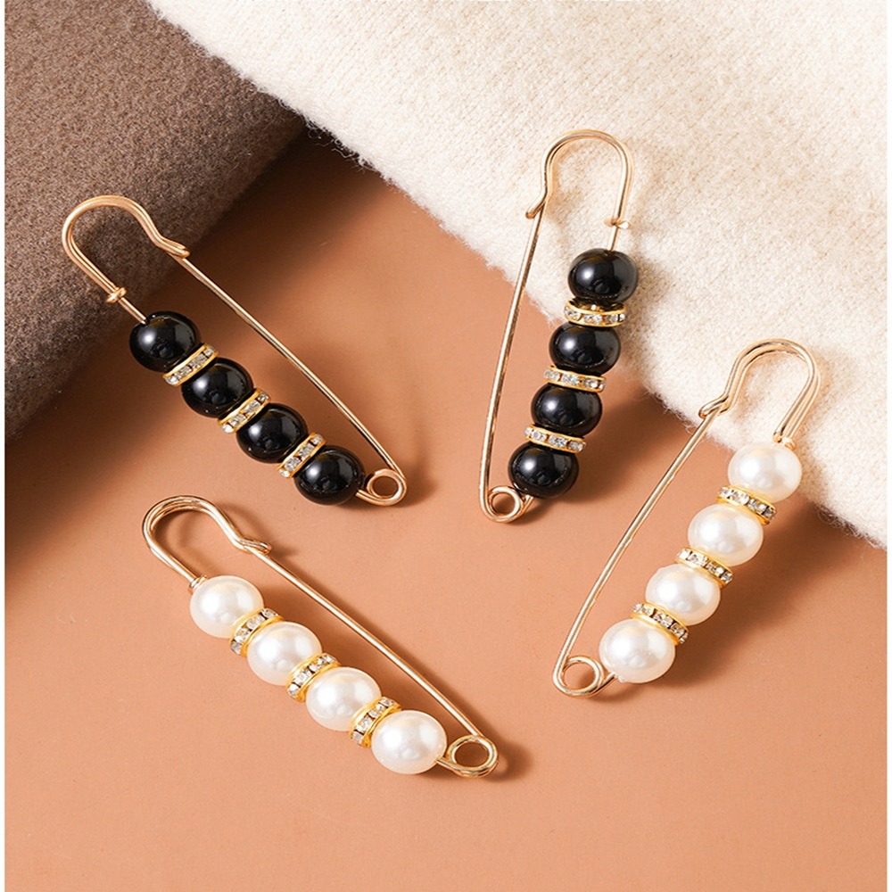 【D.studio】韓版收腰珍珠別針 收腰器 固定衣服 防走光扣針 仿珍珠胸針 飾品【N162】-細節圖6