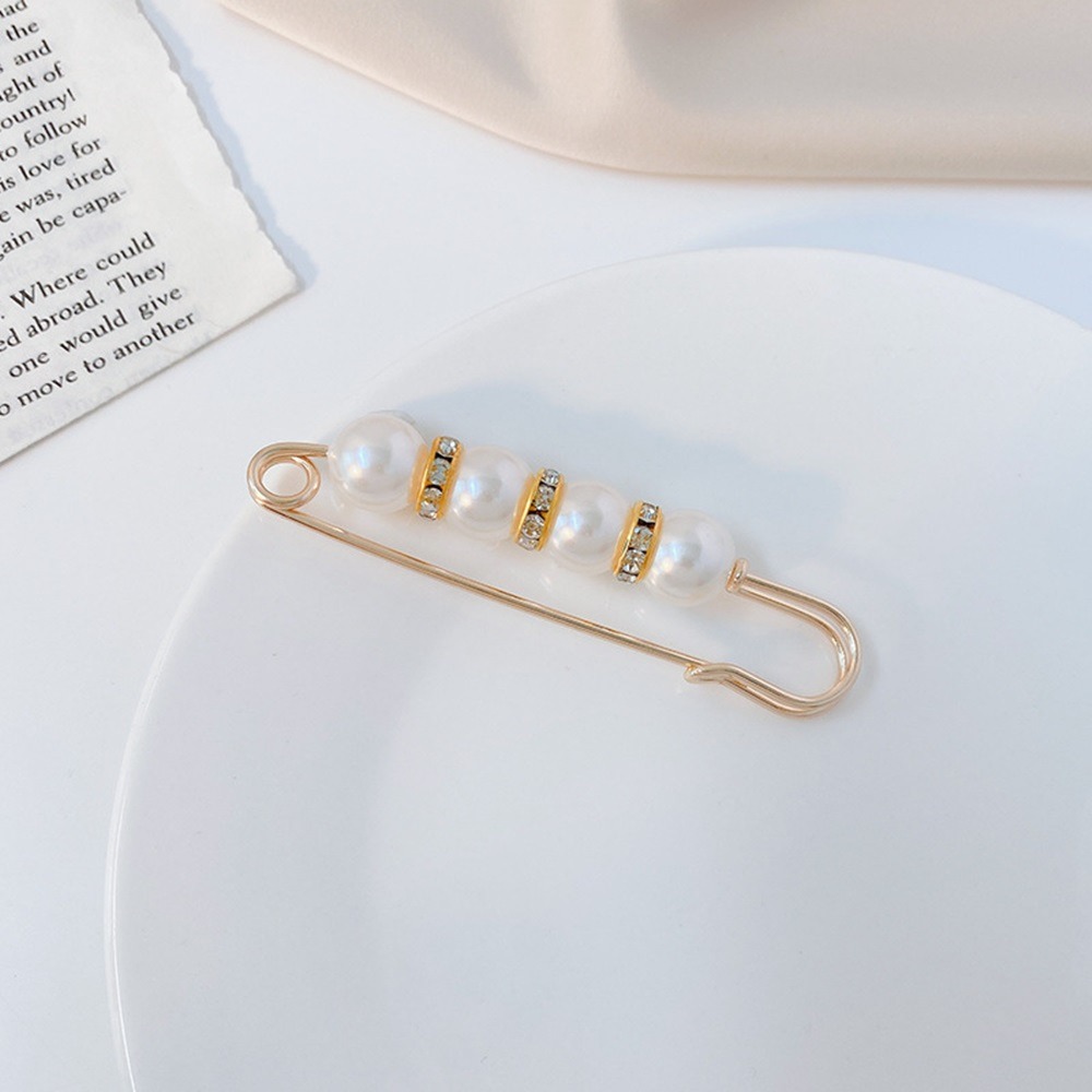 【D.studio】韓版收腰珍珠別針 收腰器 固定衣服 防走光扣針 仿珍珠胸針 飾品【N162】-細節圖9