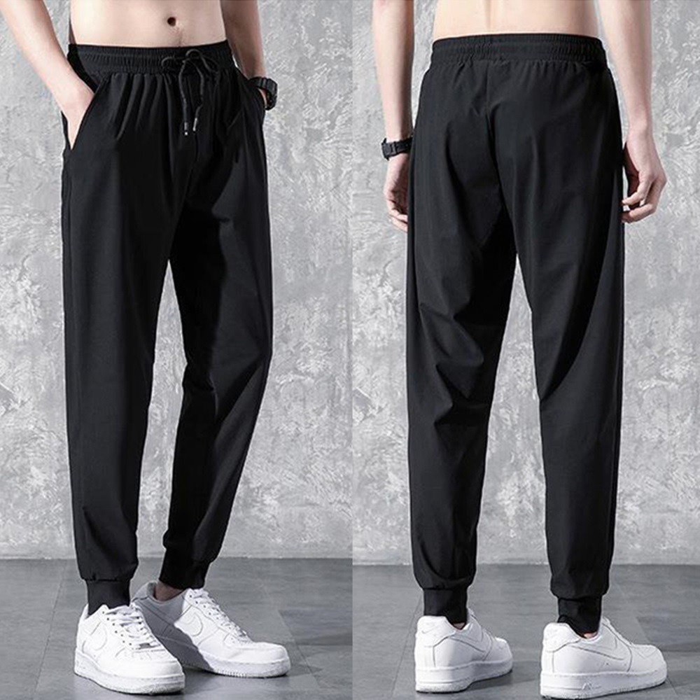 【D.studio】韓版透氣寬鬆休閒褲 九分褲 運動長褲 長褲男 男裝 褲子男  休閒長褲 運動褲 有大尺碼【P270】-細節圖4