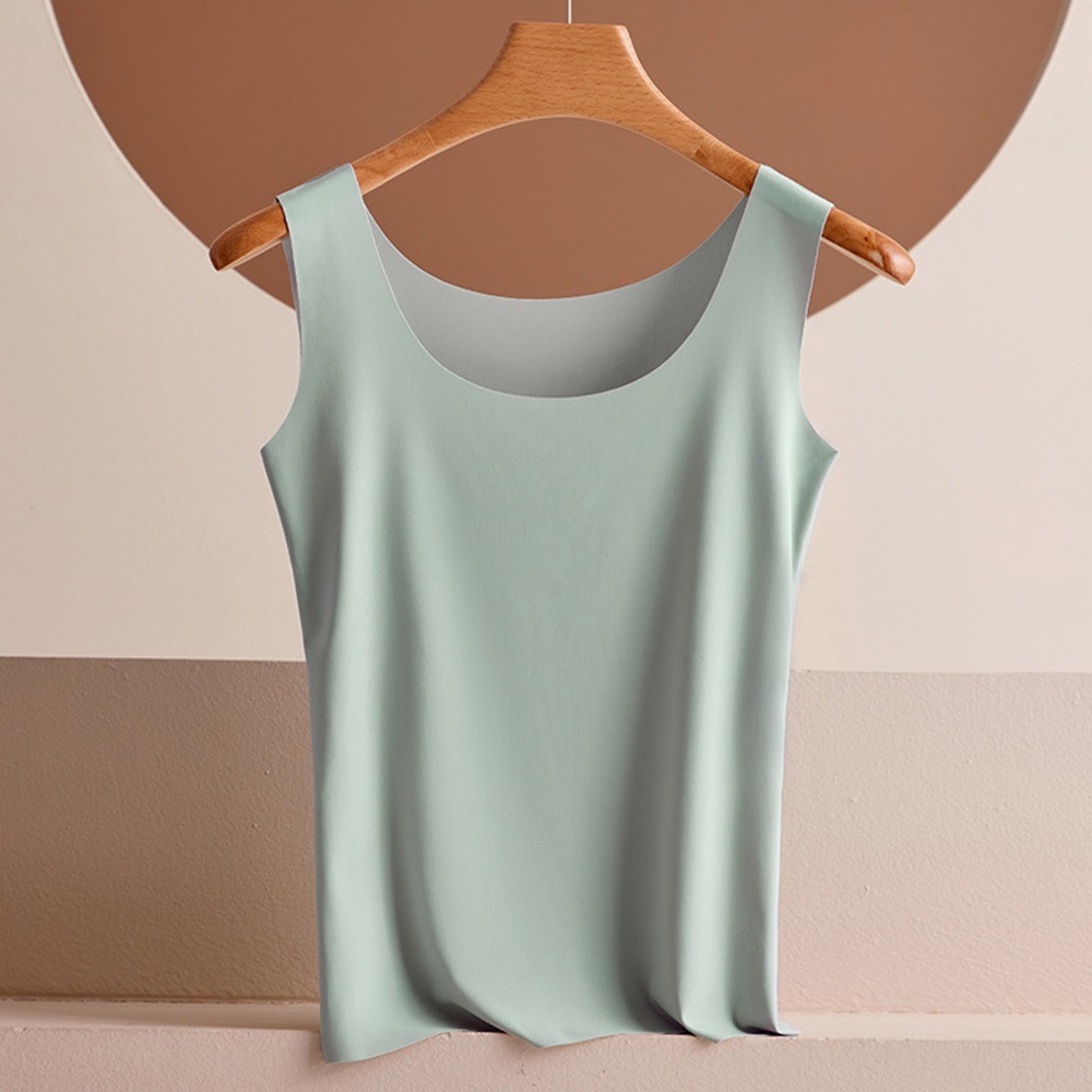 【D.studio】韓版薄款內搭無痕冰絲背心 睡眠背心 睡衣 小可愛 女裝 衣服 運動背心 運動上衣【V312】-規格圖7