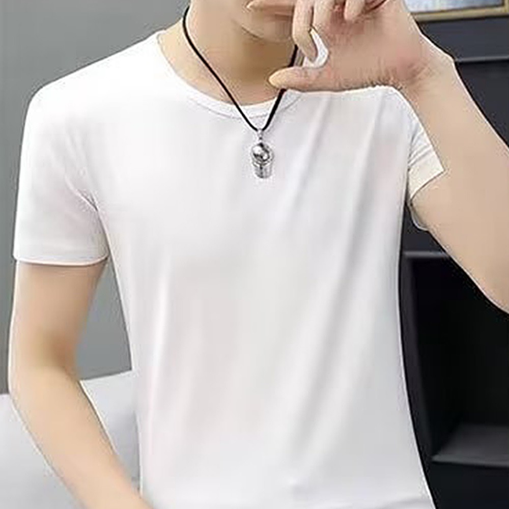 【D.studio】韓版圓領修身型短袖上衣 短袖t恤 寬鬆上衣 素T 男裝 衣服 短袖男【T596】-細節圖7