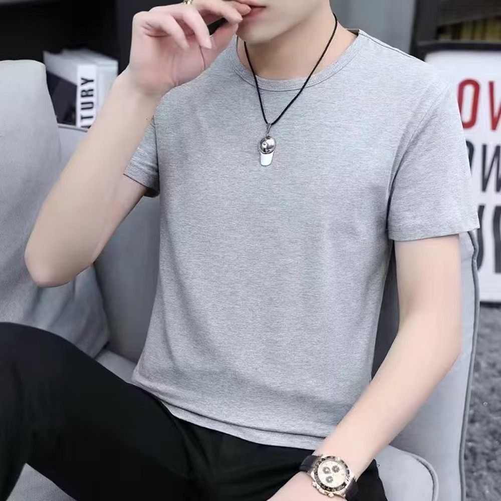 【D.studio】韓版圓領修身型短袖上衣 短袖t恤 寬鬆上衣 素T 男裝 衣服 短袖男【T596】-細節圖9