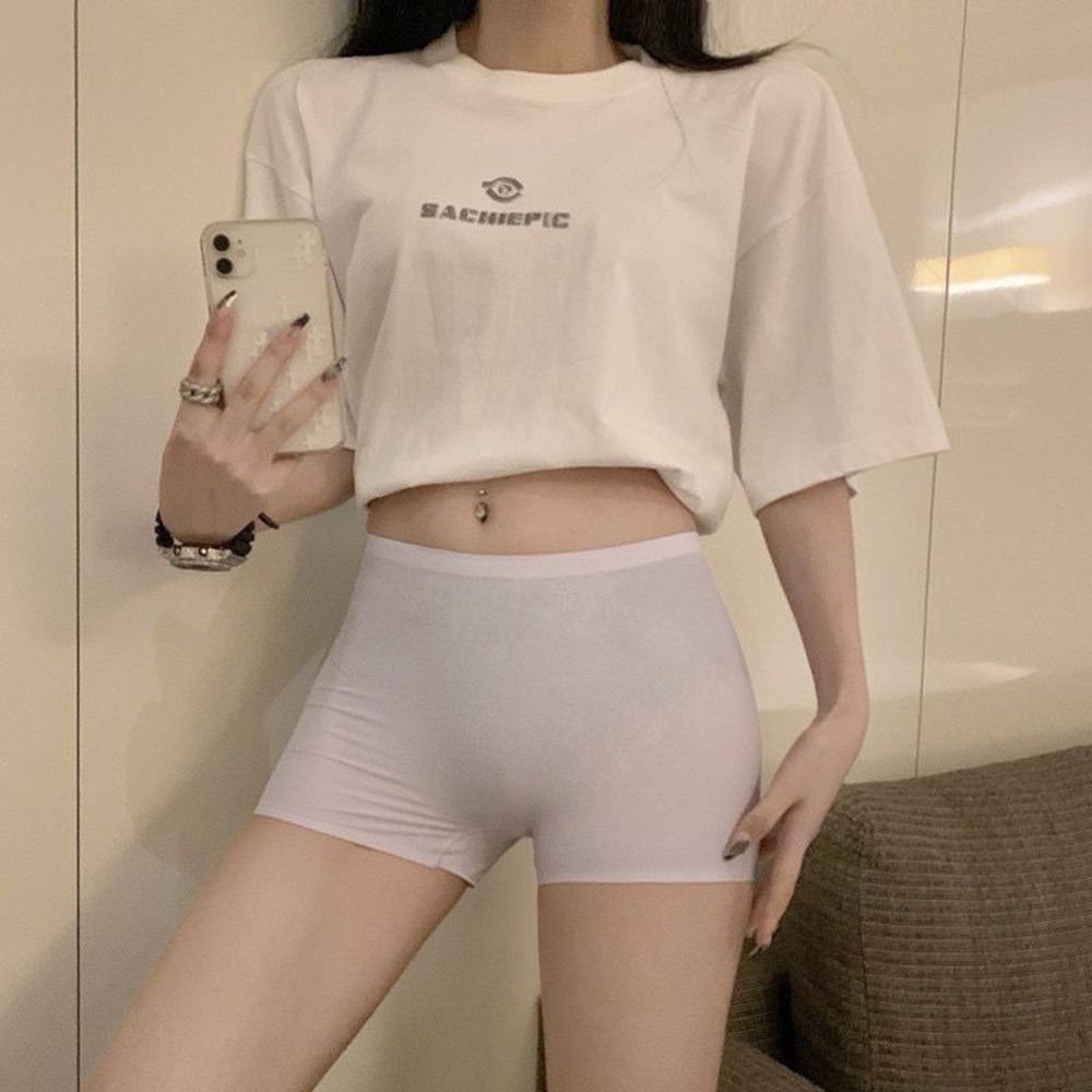 【D.studio】韓版冰絲無痕安全褲 無痕內褲 短褲 褲子 女裝 短裙安全褲【U26】-細節圖4