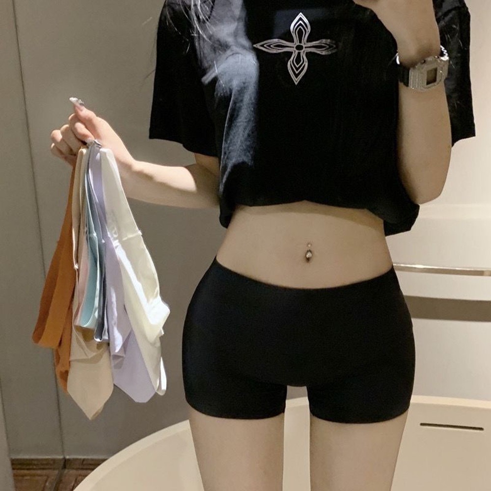 【D.studio】韓版冰絲無痕安全褲 無痕內褲 短褲 褲子 女裝 短裙安全褲【U26】-細節圖8