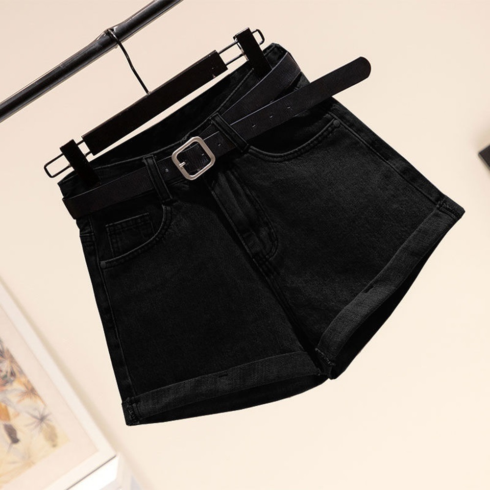 【D.studio】韓版顯瘦捲邊牛仔短褲 休閒褲 短褲 褲子 女裝 休閒短褲 高腰褲【P80】-規格圖7