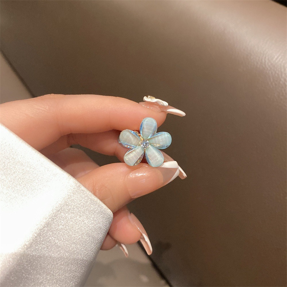 【D.studio】韓版小清新山茶花合金髮夾 髮夾 洗澡髮夾 髮夾 髮飾 頭飾 鯊魚夾 瀏海夾 側邊夾【N153】-細節圖7