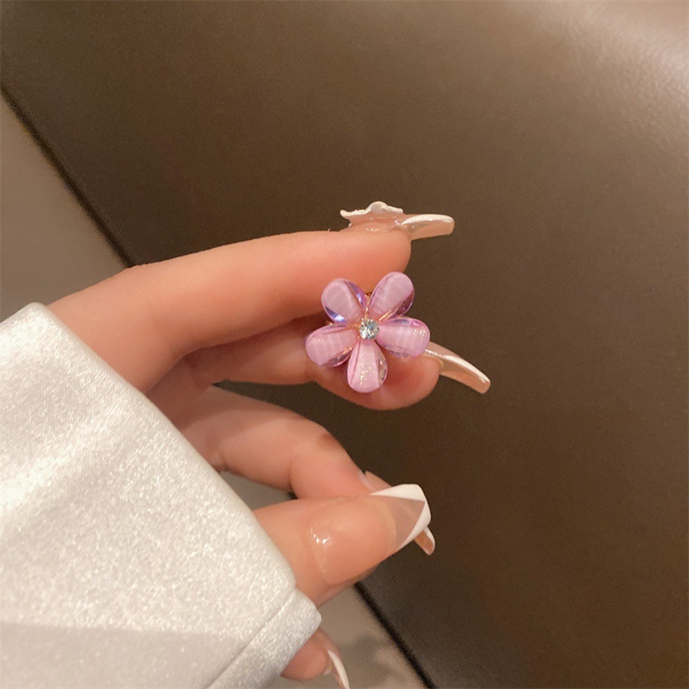 【D.studio】韓版小清新山茶花合金髮夾 髮夾 洗澡髮夾 髮夾 髮飾 頭飾 鯊魚夾 瀏海夾 側邊夾【N153】-規格圖8