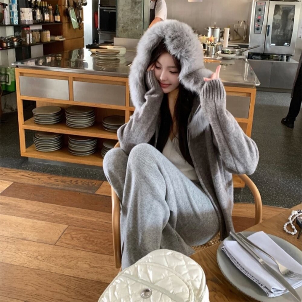 【台灣發貨】韓版加厚大毛領連帽外套 外套 防曬外套 女裝 上衣 衣服【J418】-細節圖6
