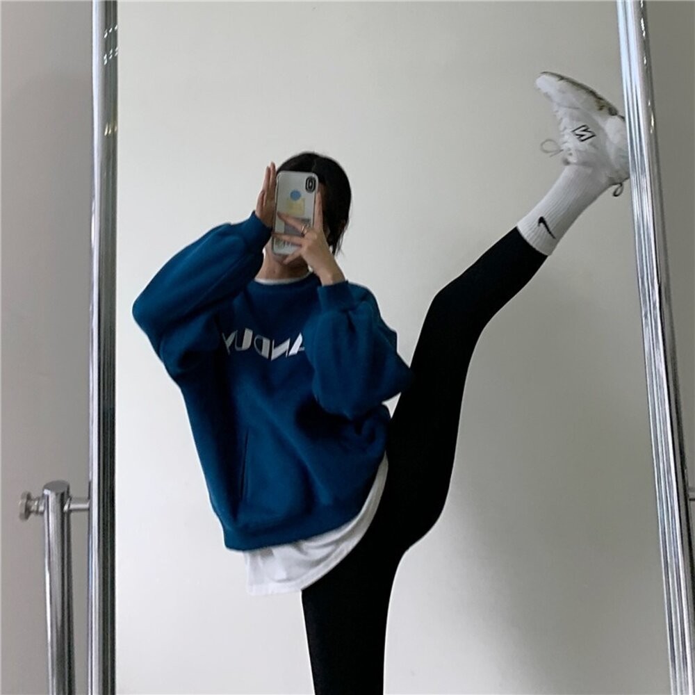 【台灣發貨】韓版彈性緊身顯瘦鯊魚褲 寬褲 褲子 女裝【P140】-細節圖9