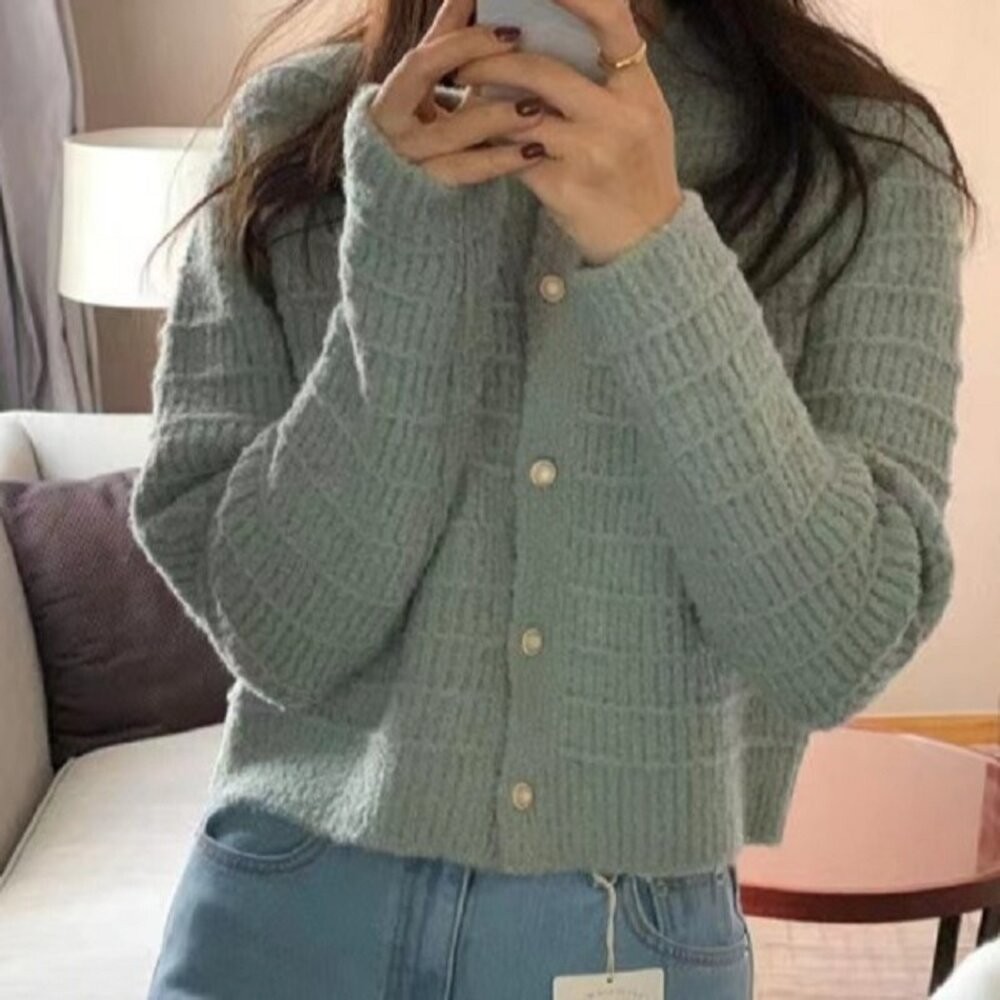 【台灣發貨】新款外套韓系感小香風法式復古針織 外套 防曬外套 女裝 上衣 衣服【J380】-細節圖4
