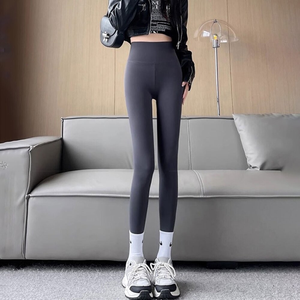 【台灣發貨】韓版收腹提臀顯瘦鯊魚褲 寬褲 褲子 女裝【P140】-規格圖9