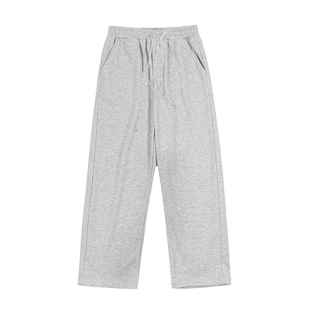 【台灣發貨】韓版寬鬆直筒運動長褲 寬褲 褲子 女裝【P235】-細節圖9