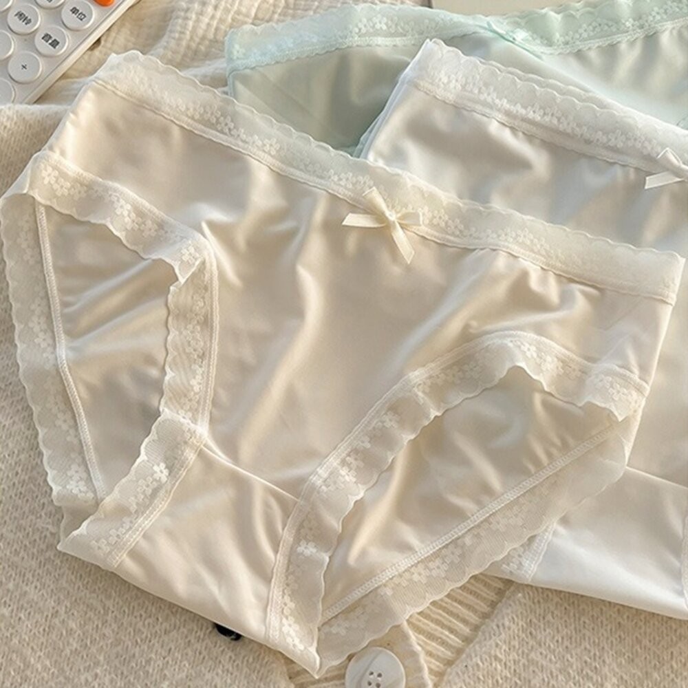【台灣發貨】韓版奶油色超薄冰絲無痕內褲【U33】-細節圖7