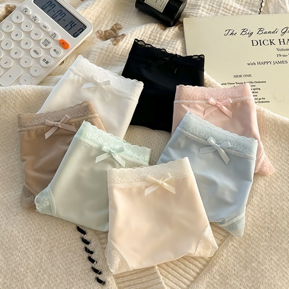 【台灣發貨】韓版奶油色超薄冰絲無痕內褲【U33】-細節圖9