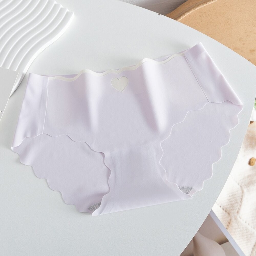 【台灣發貨】韓版可愛中腰冰絲無痕內褲【U32】-規格圖7