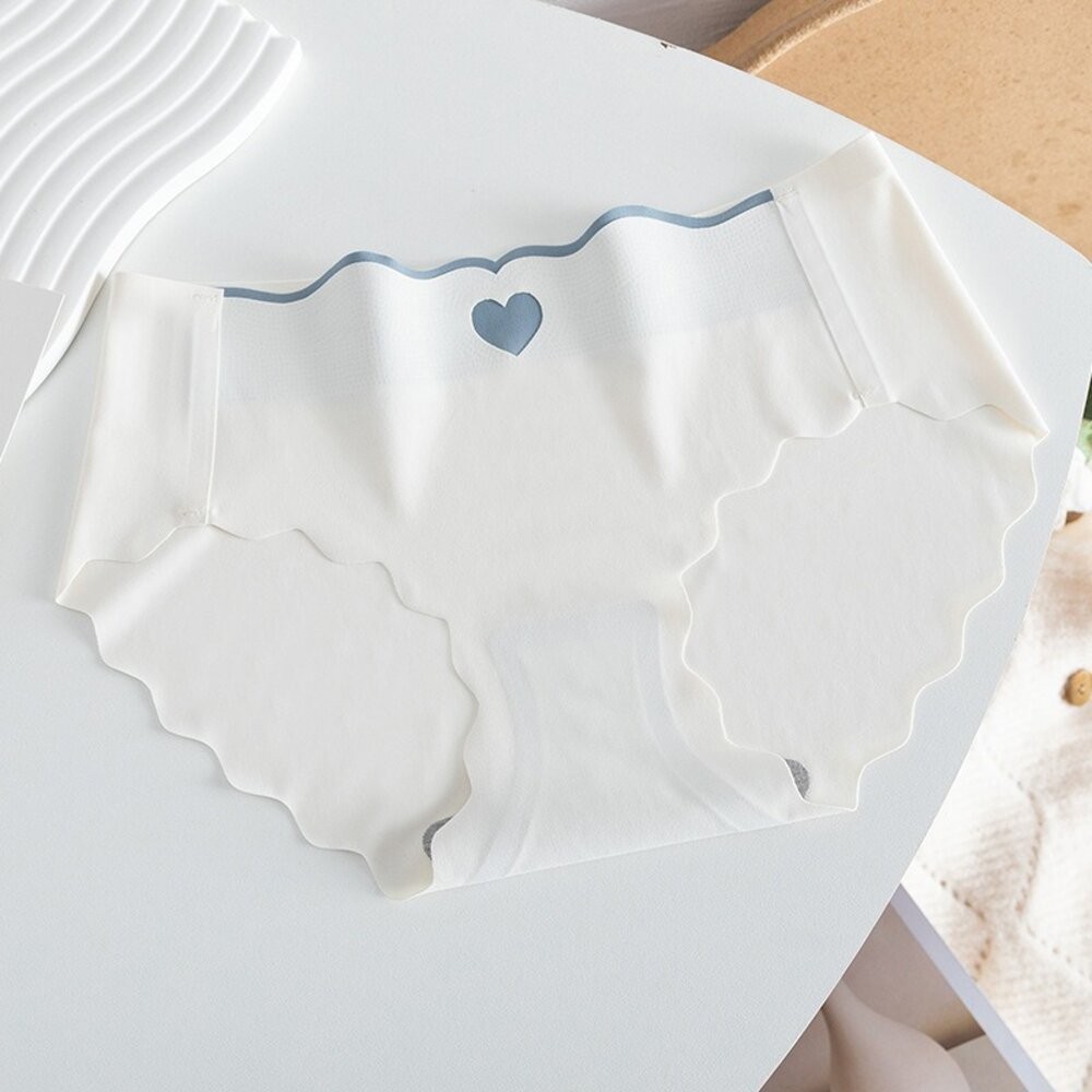 【台灣發貨】韓版可愛中腰冰絲無痕內褲【U32】-規格圖7