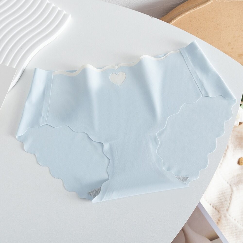 【台灣發貨】韓版可愛中腰冰絲無痕內褲【U32】-規格圖7