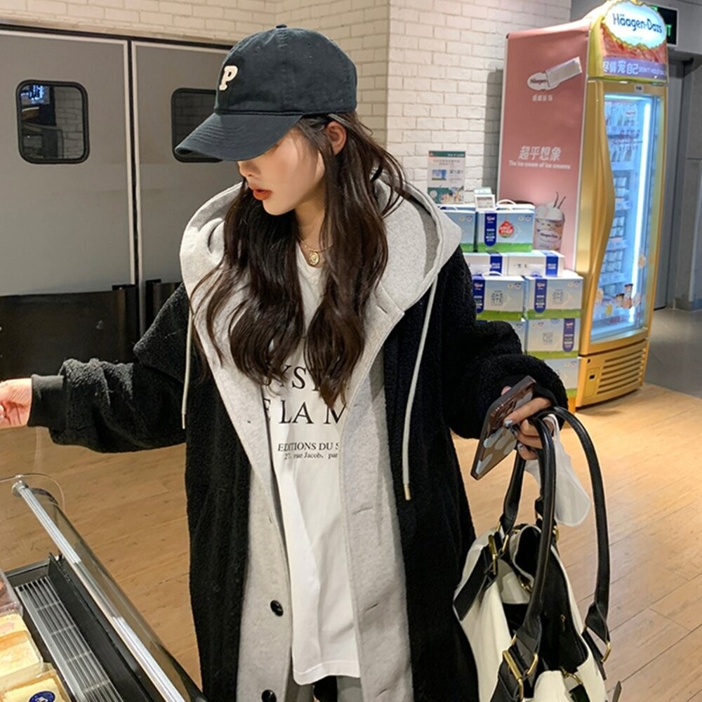 【台灣發貨】韓版連帽寬鬆外套 外套 防曬外套 女裝 上衣 衣服【J381】-細節圖5