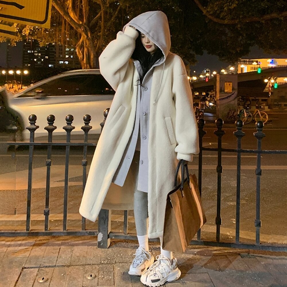 【台灣發貨】韓版連帽寬鬆外套 外套 防曬外套 女裝 上衣 衣服【J381】-細節圖6