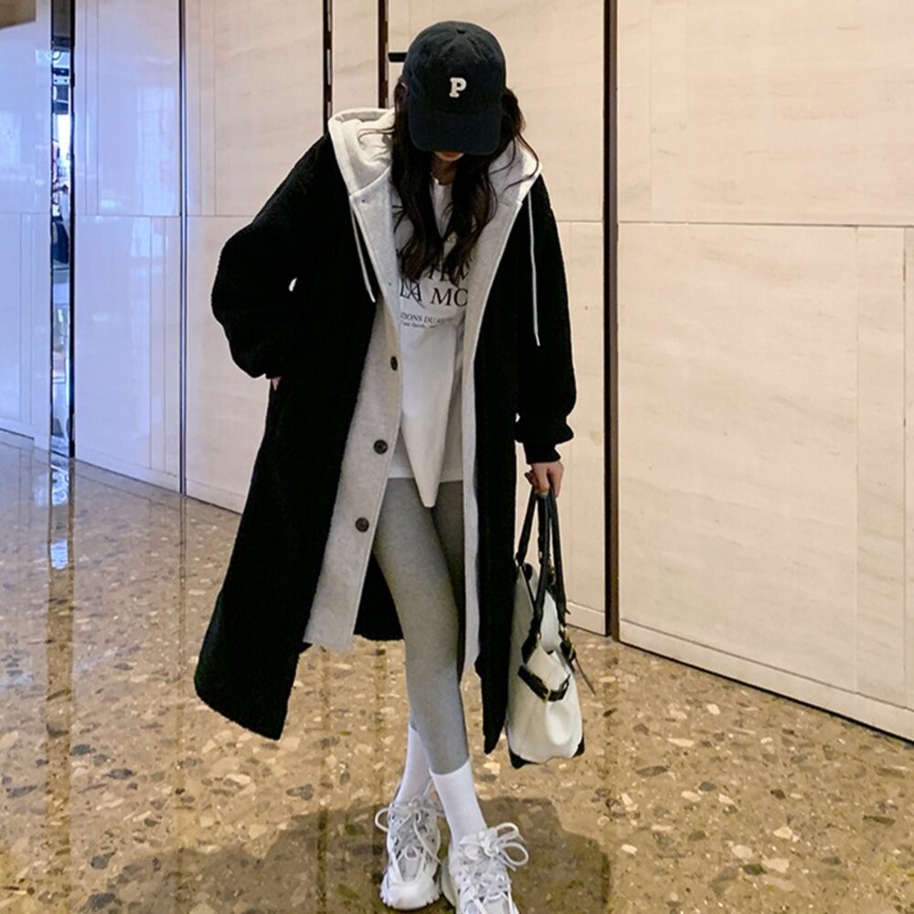 【台灣發貨】韓版連帽寬鬆外套 外套 防曬外套 女裝 上衣 衣服【J381】-細節圖9