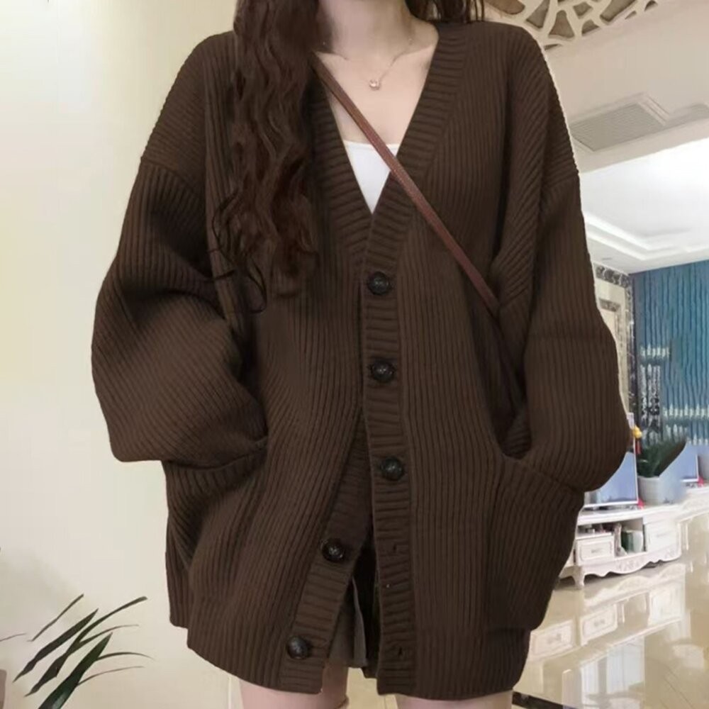 【台灣發貨】韓版慵懶復古長版外套 外套 防曬外套 女裝 上衣 衣服【J288】-細節圖2